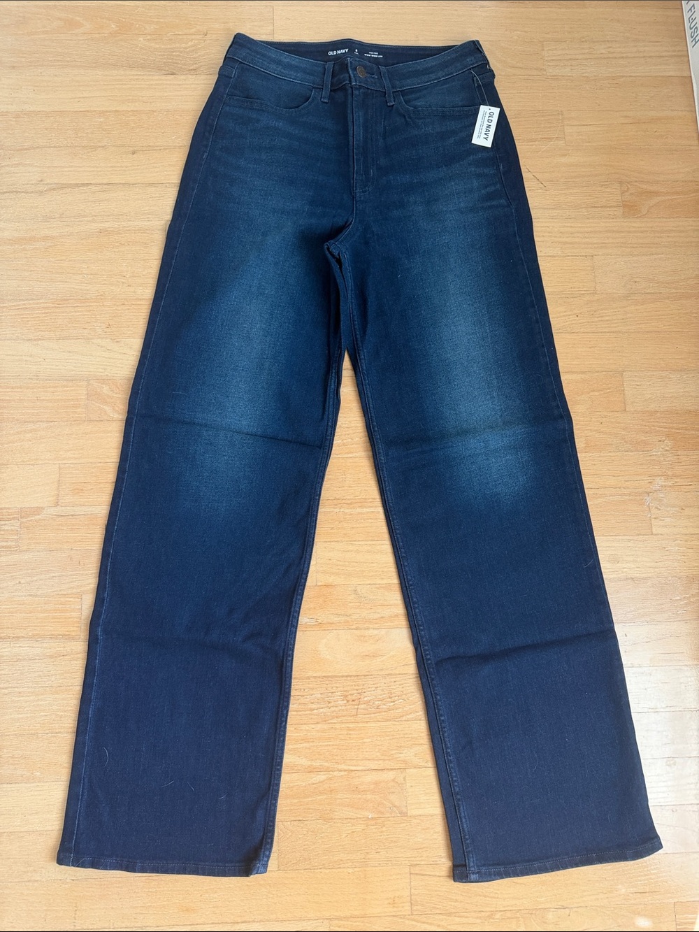 Old Navy Dark Blue Wide Leg Jeans - High Rise Flare